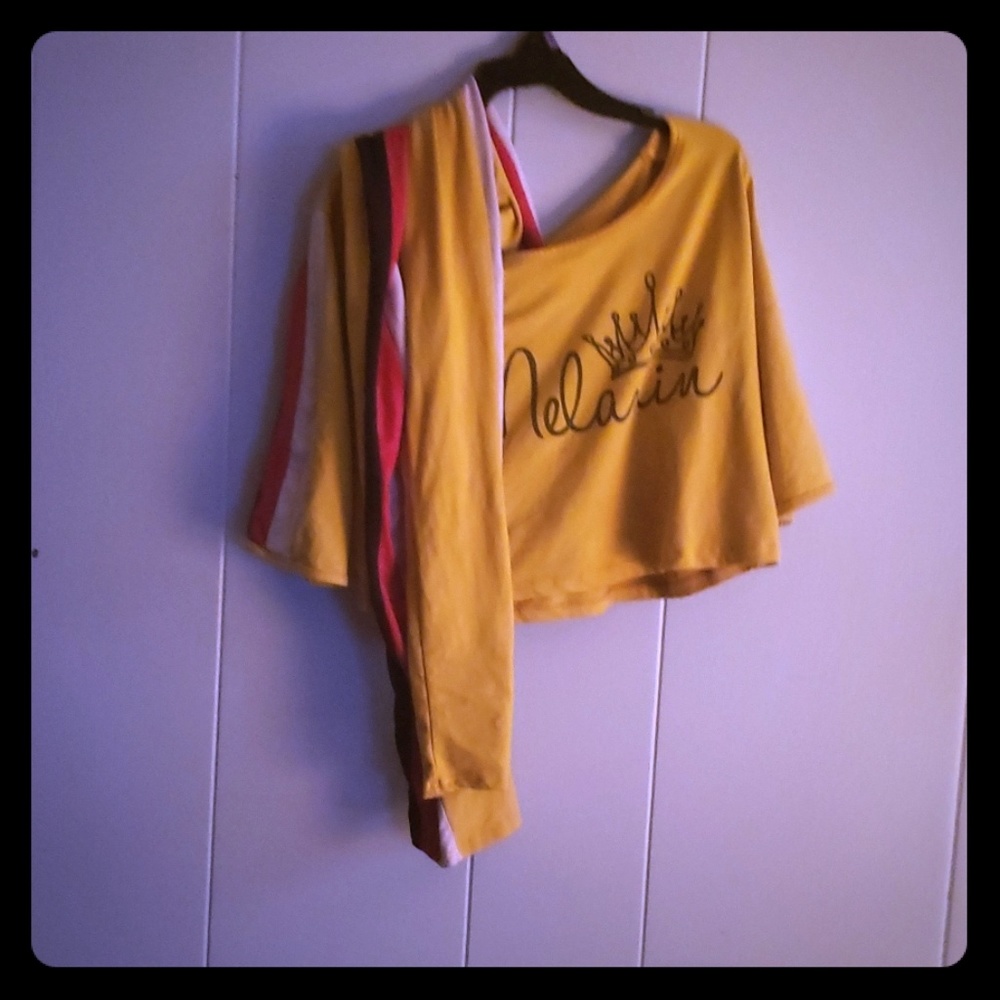 Crop top with matching leggings
